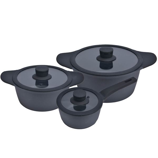 Chef Örjan Tindre Grytset 3 Delar Svart