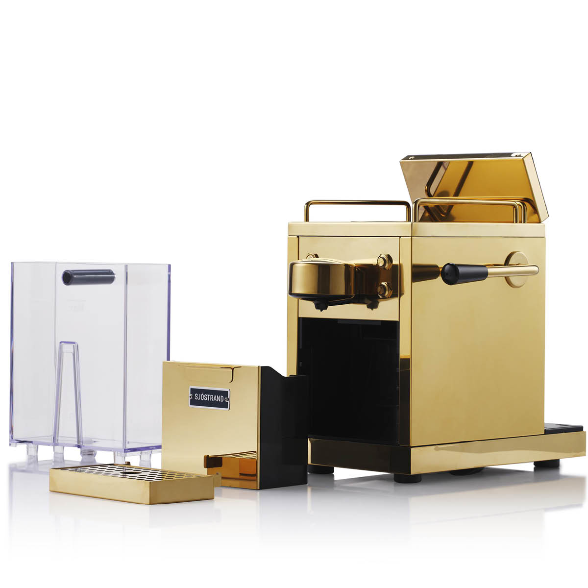 Espressomaskin för kapslar Mässing