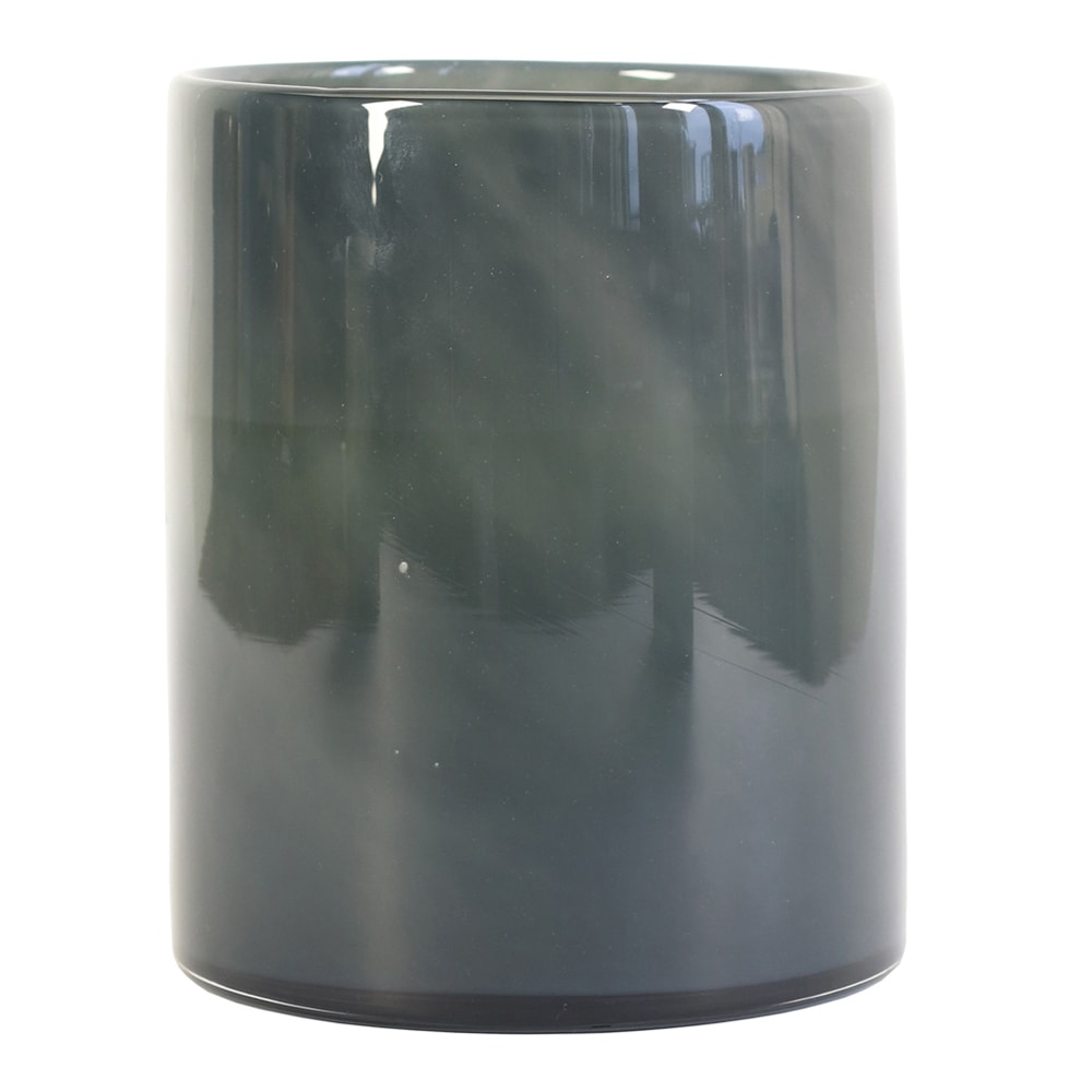 Lyric Ljuslykta Glas 15x18 cm Mörk Grå