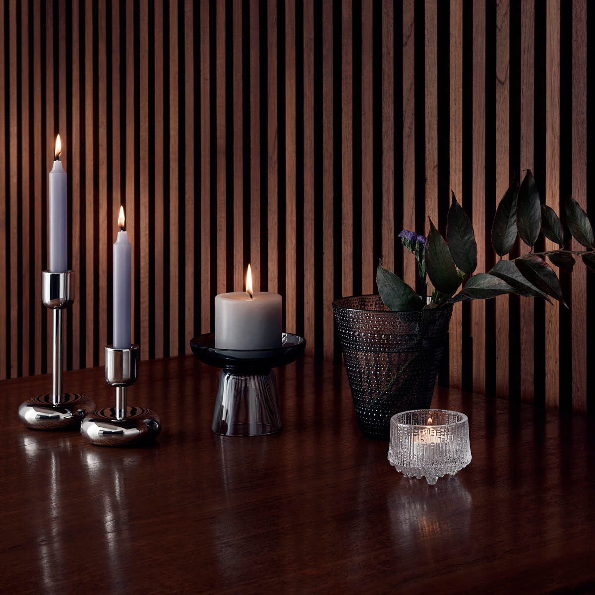 Nappula Ljusstake 10,7 cm Stål