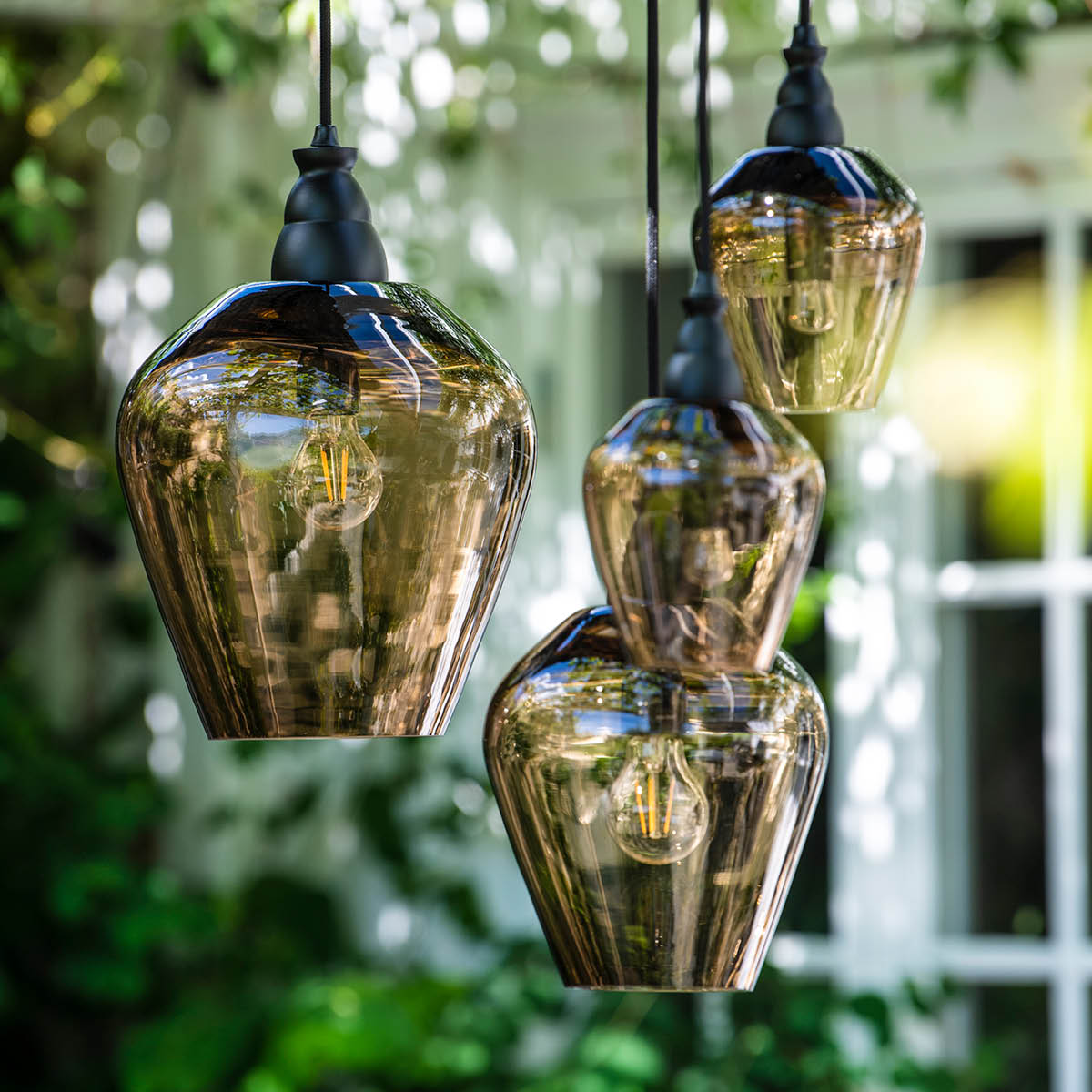 Rocks Taklampa 22 cm Topaz