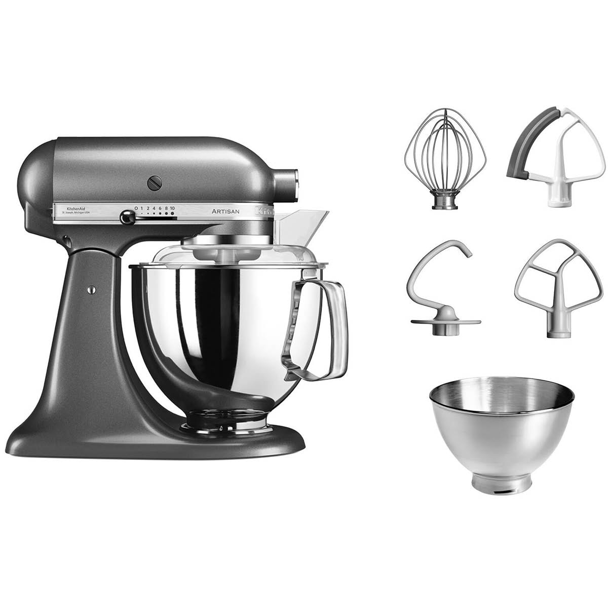 KitchenAid Artisan Köksmaskin 5KSM175 4,8 L Grafit metallic