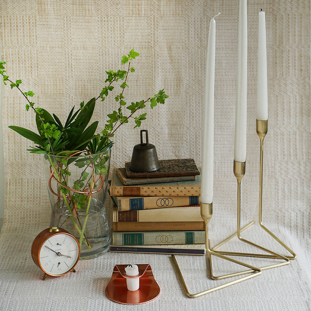 Puzzle Ljusstake 26 cm Guld