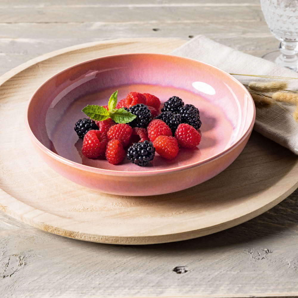 Perlemor Coral Skål 17 cm Rosa