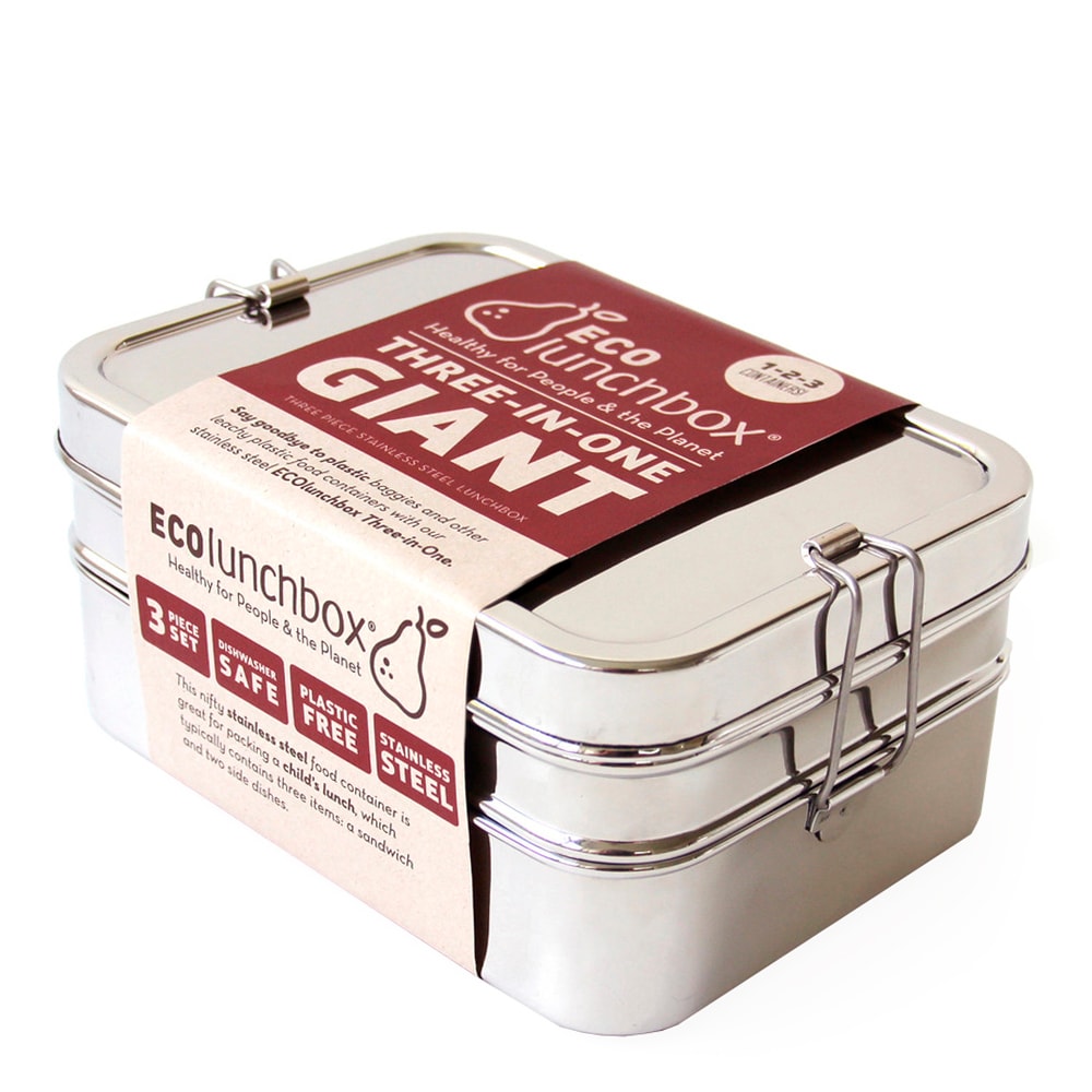 Matlåda Giant 3 delar Rostfri