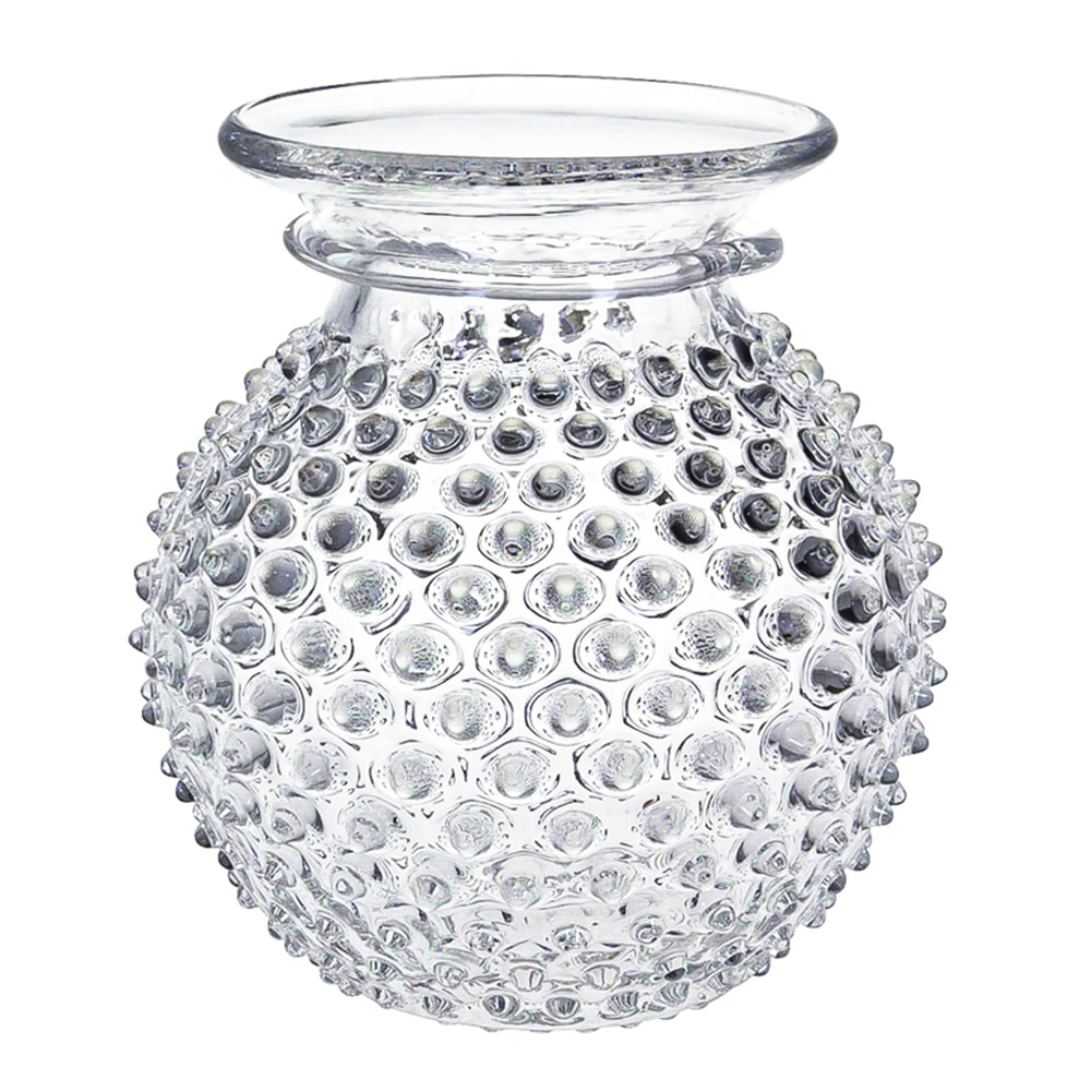 Hobnail Vas med Kant 18 cm Crystal