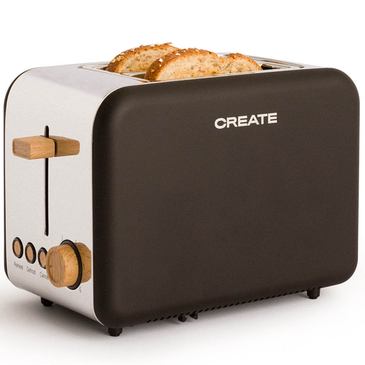 Toast Retro Brödrost Svart