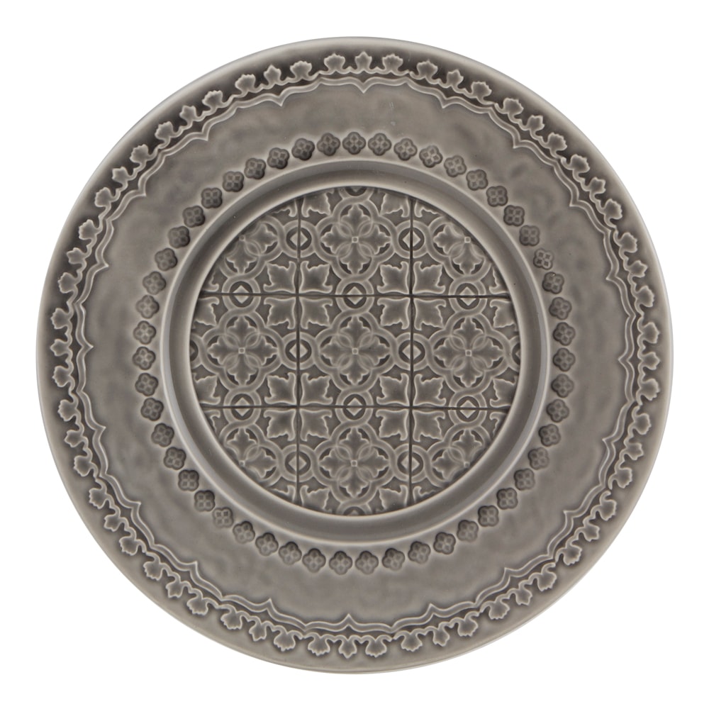 Rua Nova Tallrik flat 22 cm Grå