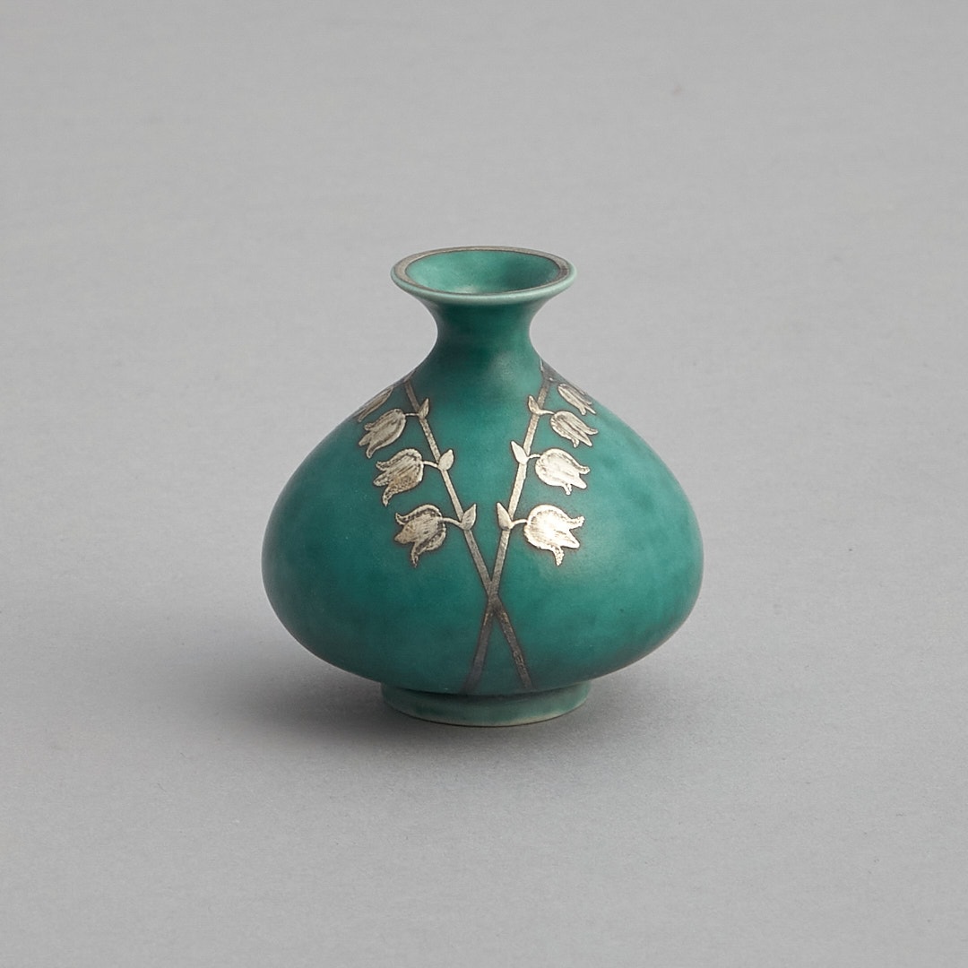 SÅLD "Argenta" Miniatyr Vas Liljekonvalj