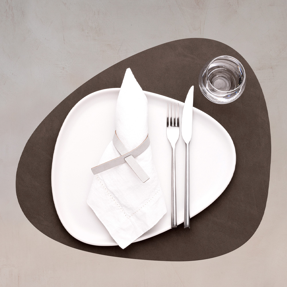 Nupo Curve Bordstablett L 37x44 cm Caviar