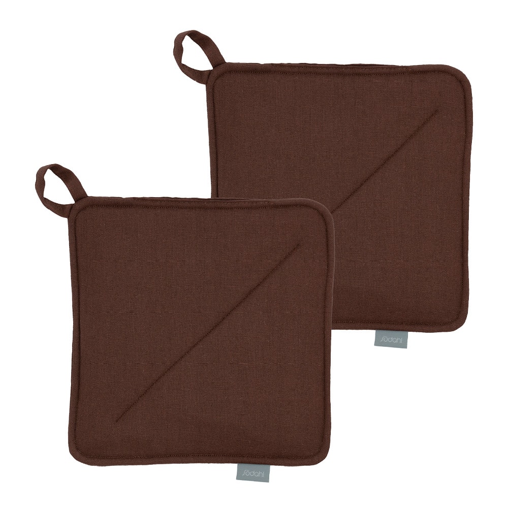 Soft Tools Grytlapp 20x20 cm 2-pack Coffee Brown