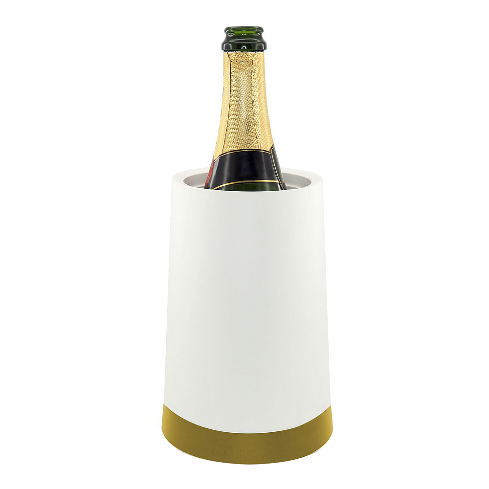 Vinkylare med Separat Gel Vit/Guld