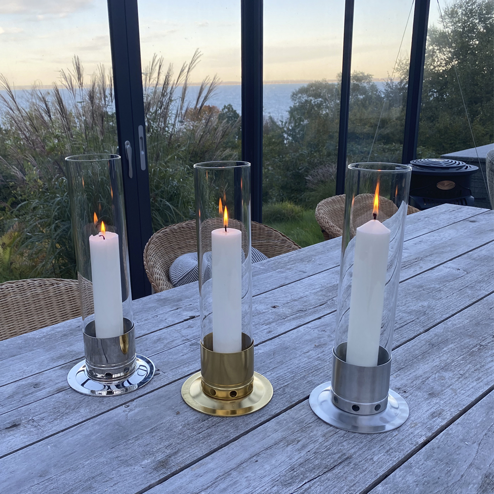 Stormljusstake Large 16x40 cm M&auml;ssing