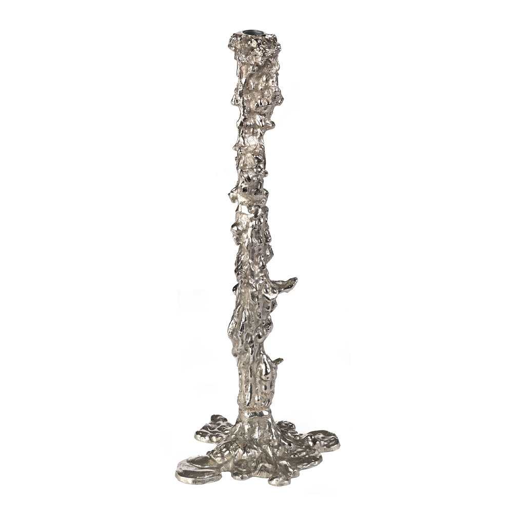 Drip Ljusstake 50 cm Silver