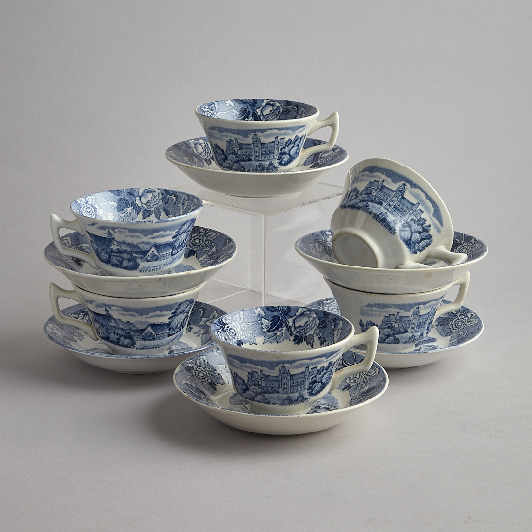 Blå Rand tallriksservis