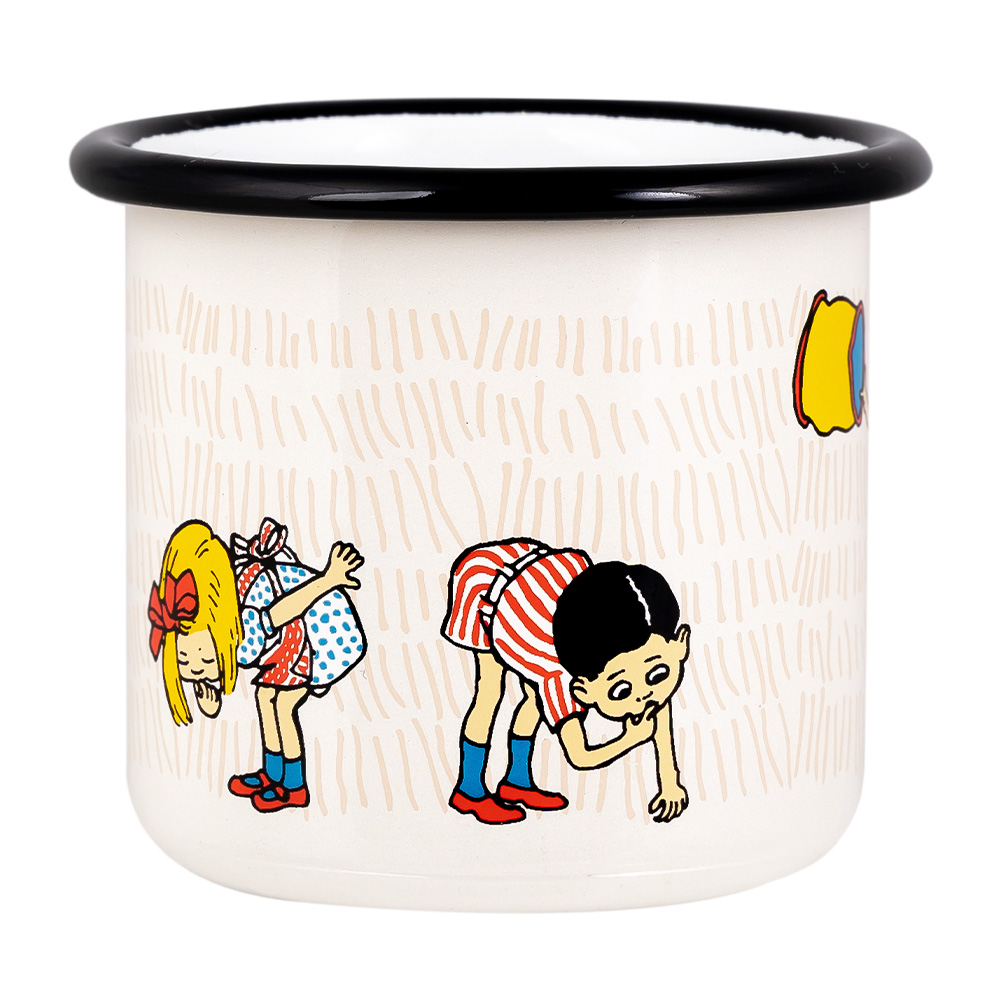 Pippi L&aring;ngstrump Emaljmugg Spunkjakt 25 cl