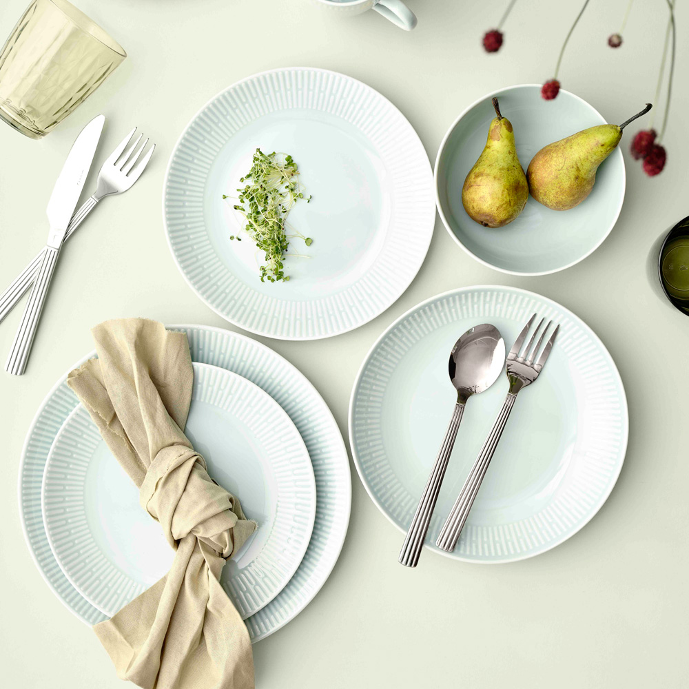 Relief Djup Tallrik 22 cm Ljusgrön