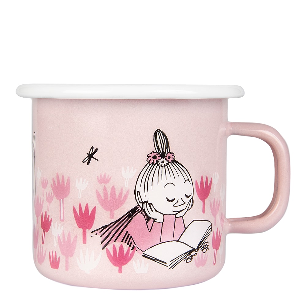 Mumin Emaljmugg I Trädgården 25 cl Rosa