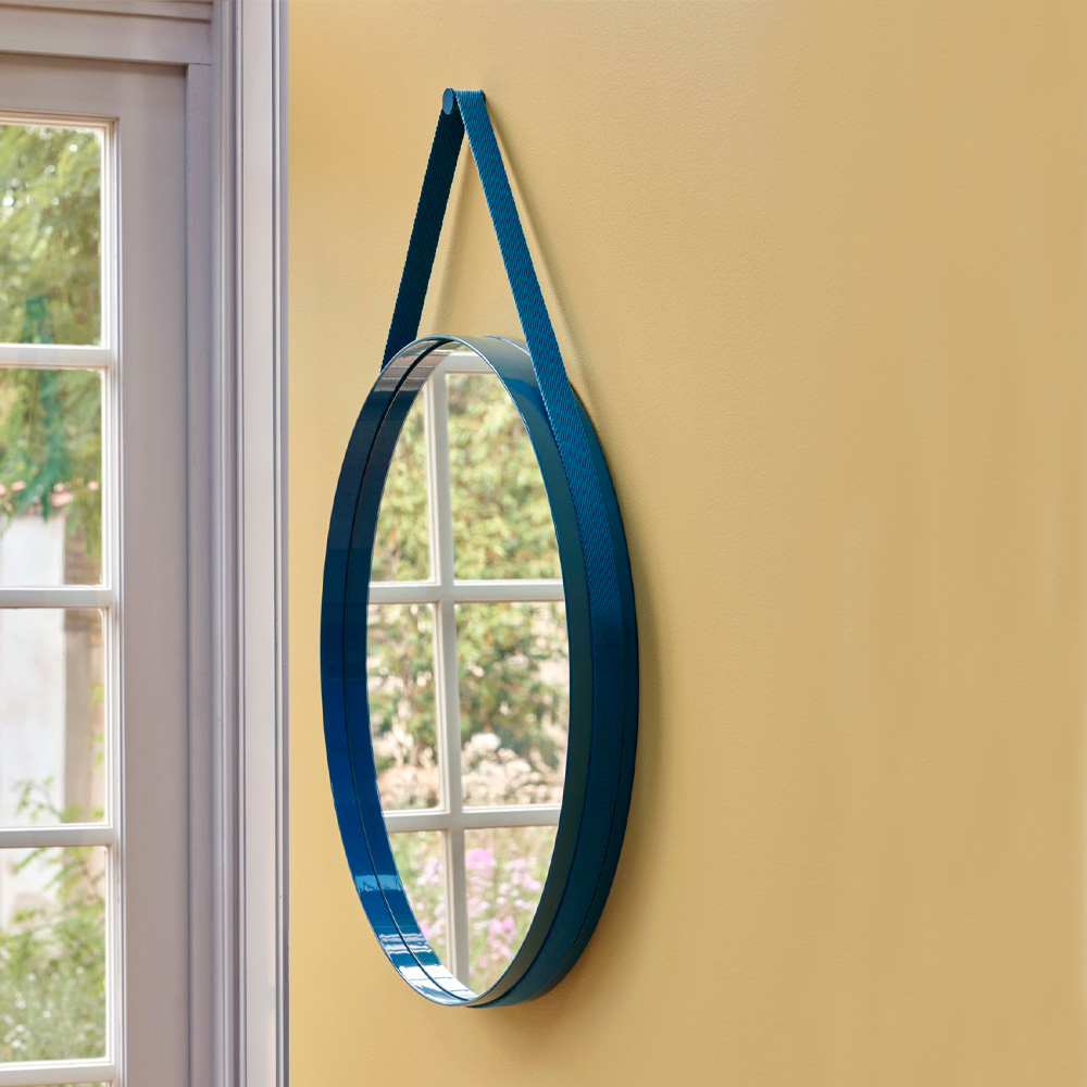 Strap Mirror No 2 Spegel 70 cm Blå
