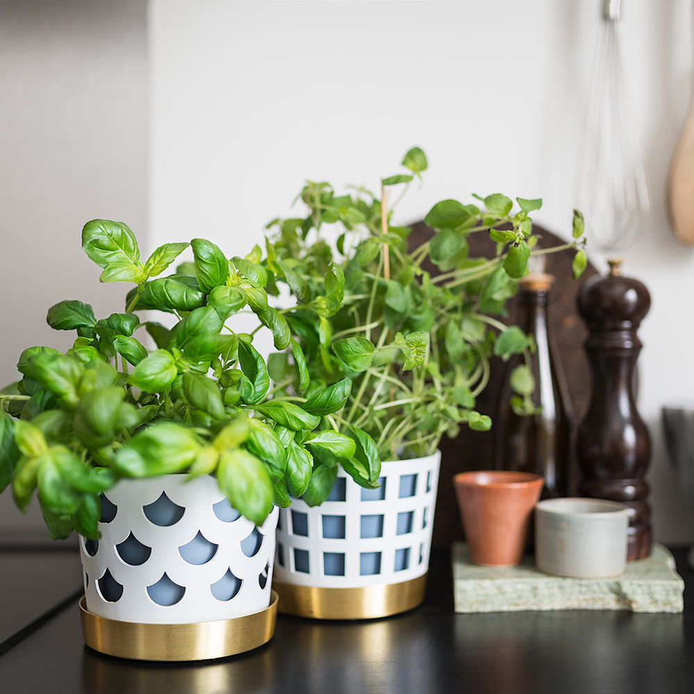 Trio Kruka Drop 12 cm Vit