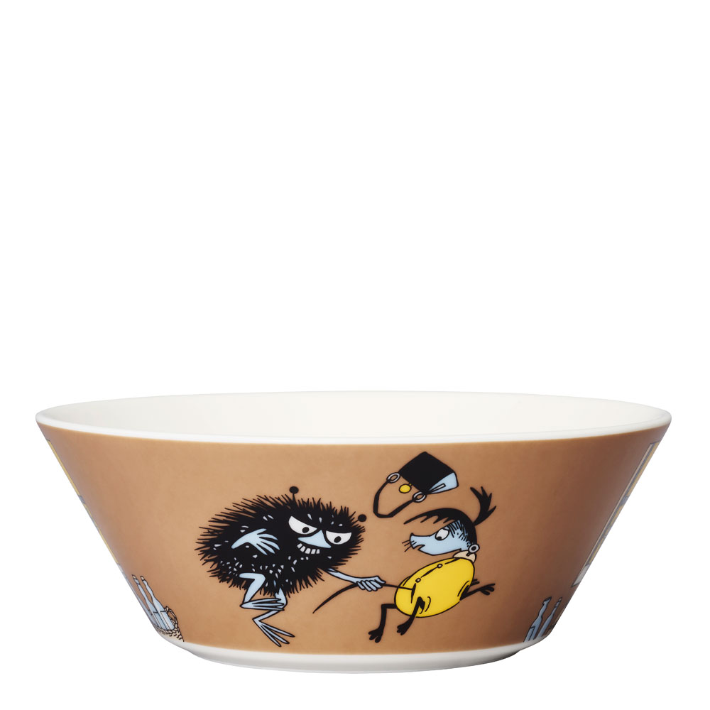 Mumin Skål Stinky i Farten 15 cm Brun