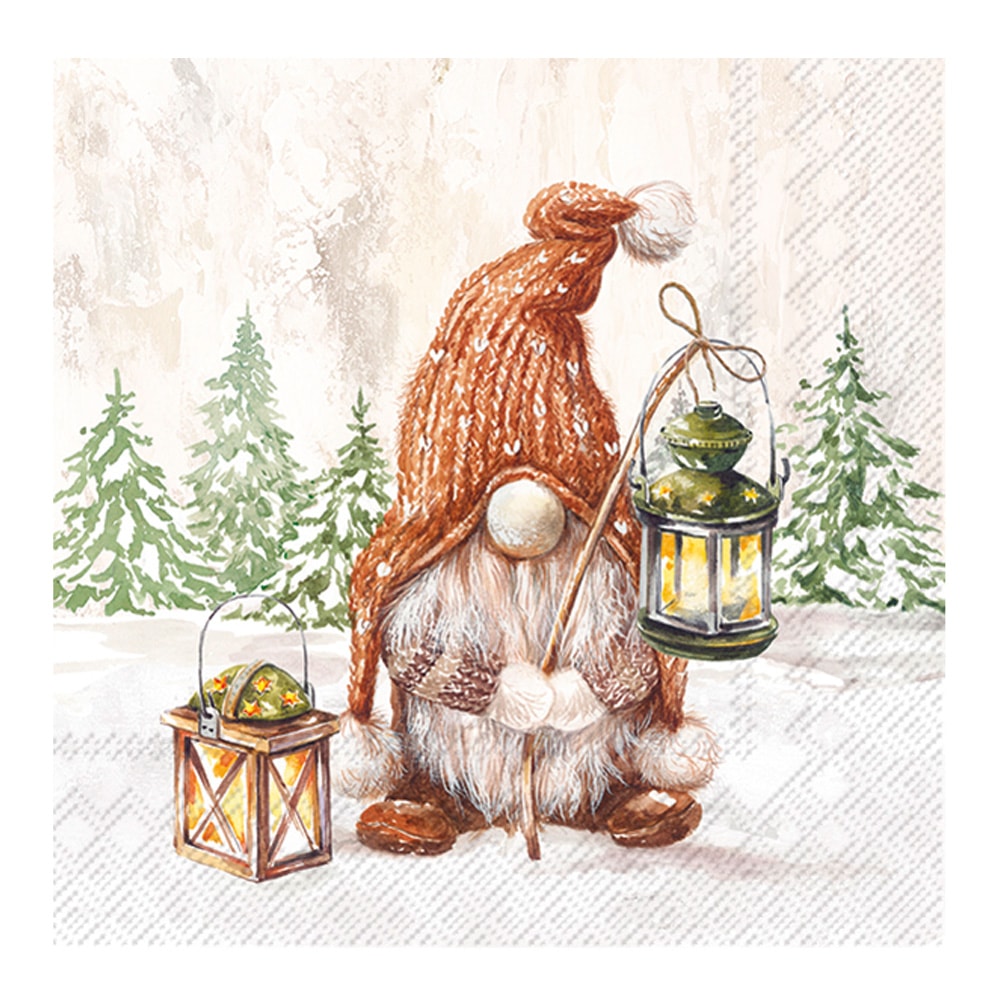 Servett Fiete 33x33cm 20-pack Beige