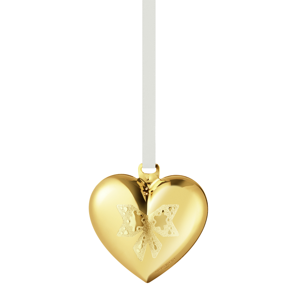 Christmas Collectibles Julhänge Hjärta 5,4 cm Förgylld