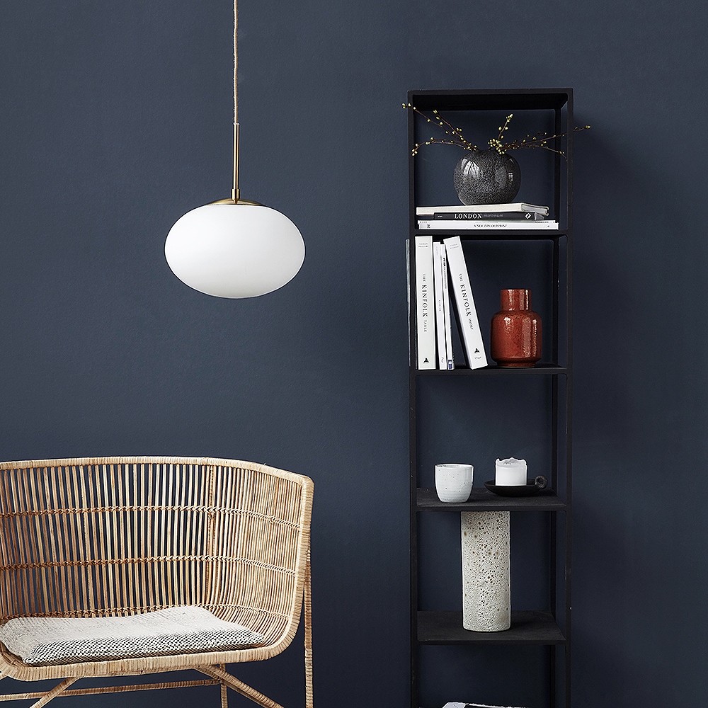 Molecular Taklampa Vit Glas/Mässing