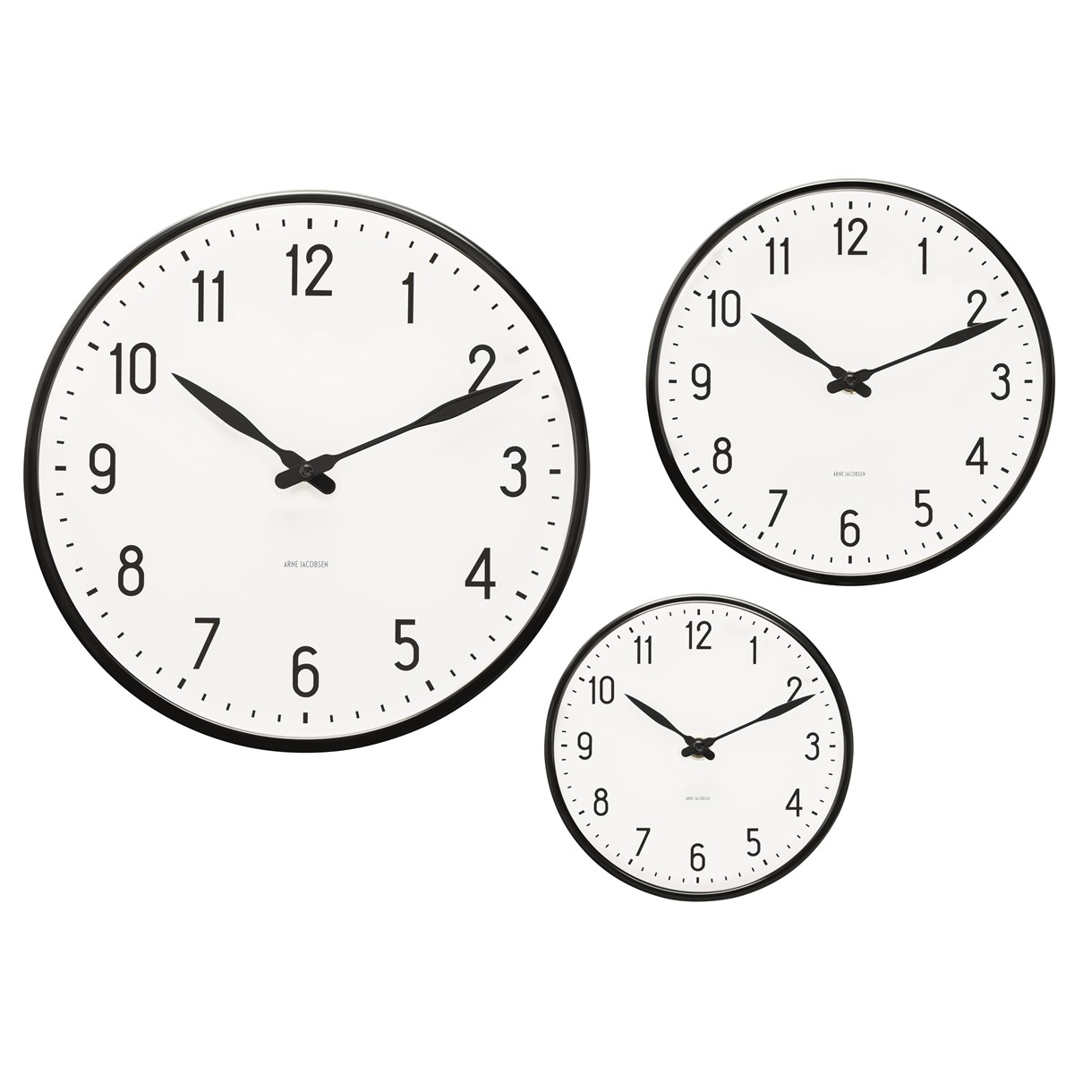 Station Väggur 21 cm Vit