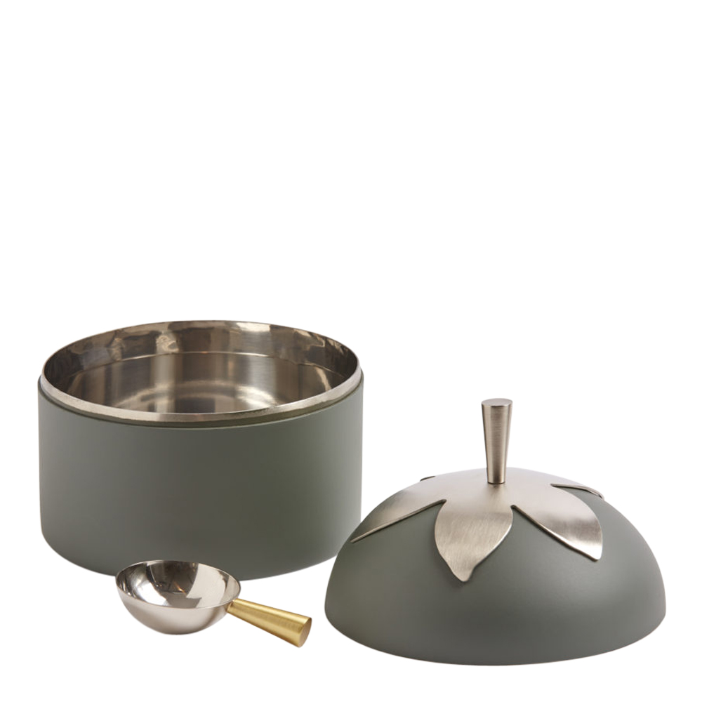 Blad Burk med skopa 11 cm Grön