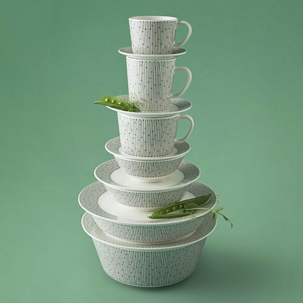 Mainio Sarastus Skål 13 cm Vit/Svart