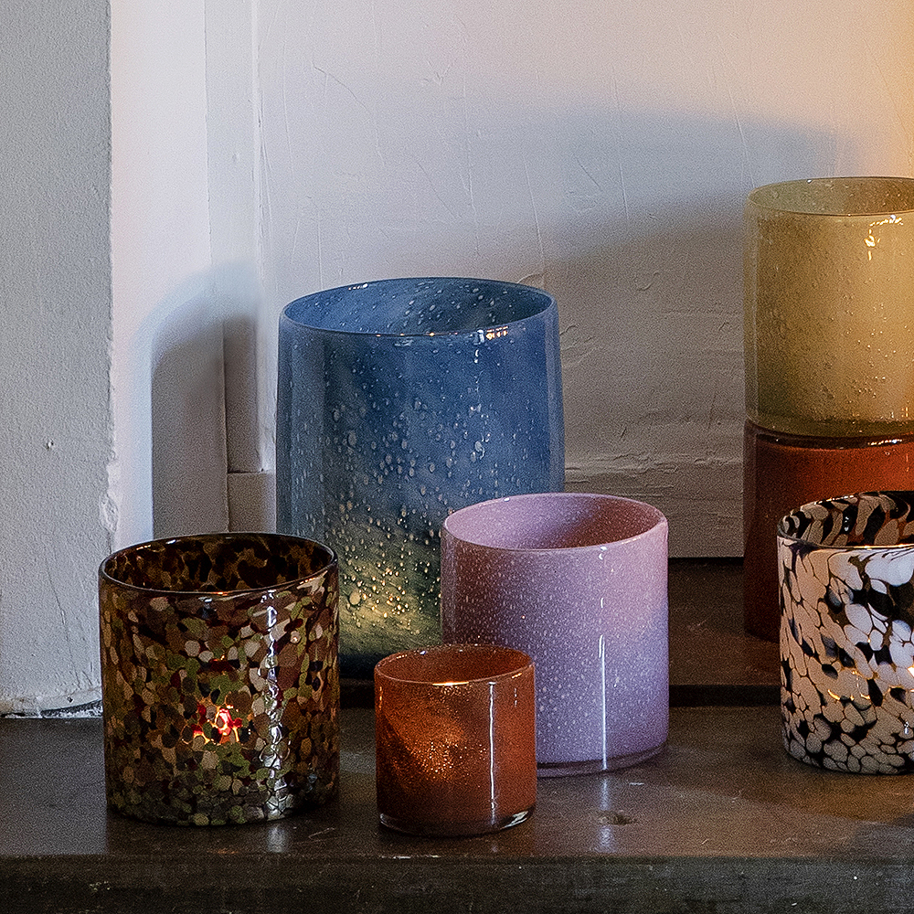 Calore Ljuslykta 10x10 cm Lila