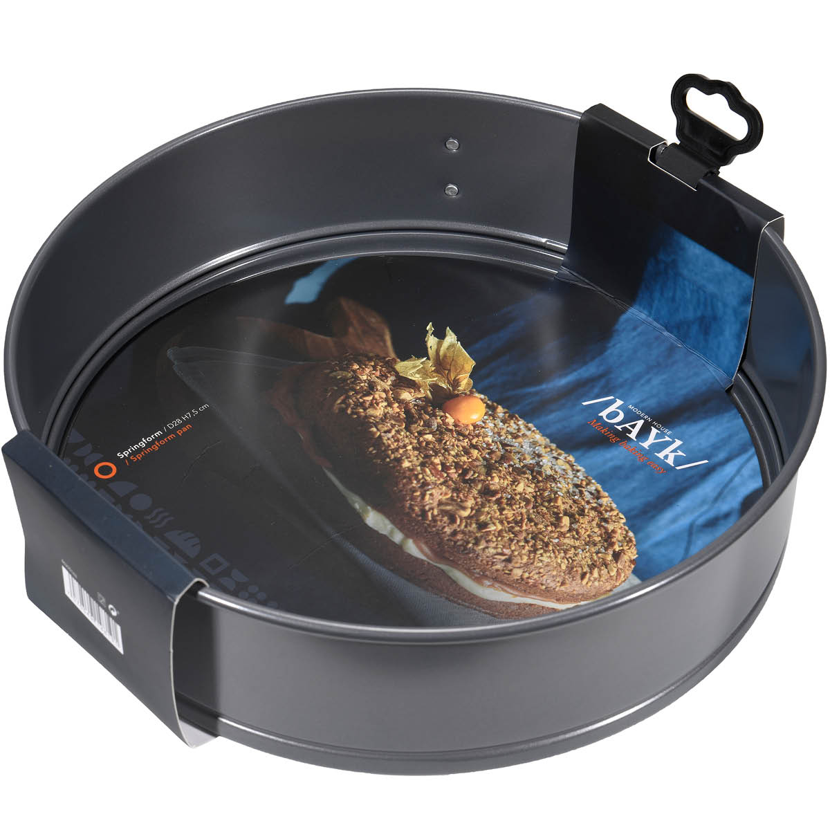 bAYk Springform 28 cm 4,4L Kolstål