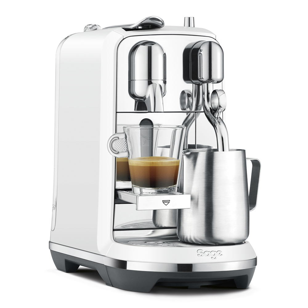 Sage The Creatista Plus Kaffemaskin Sea Salt White