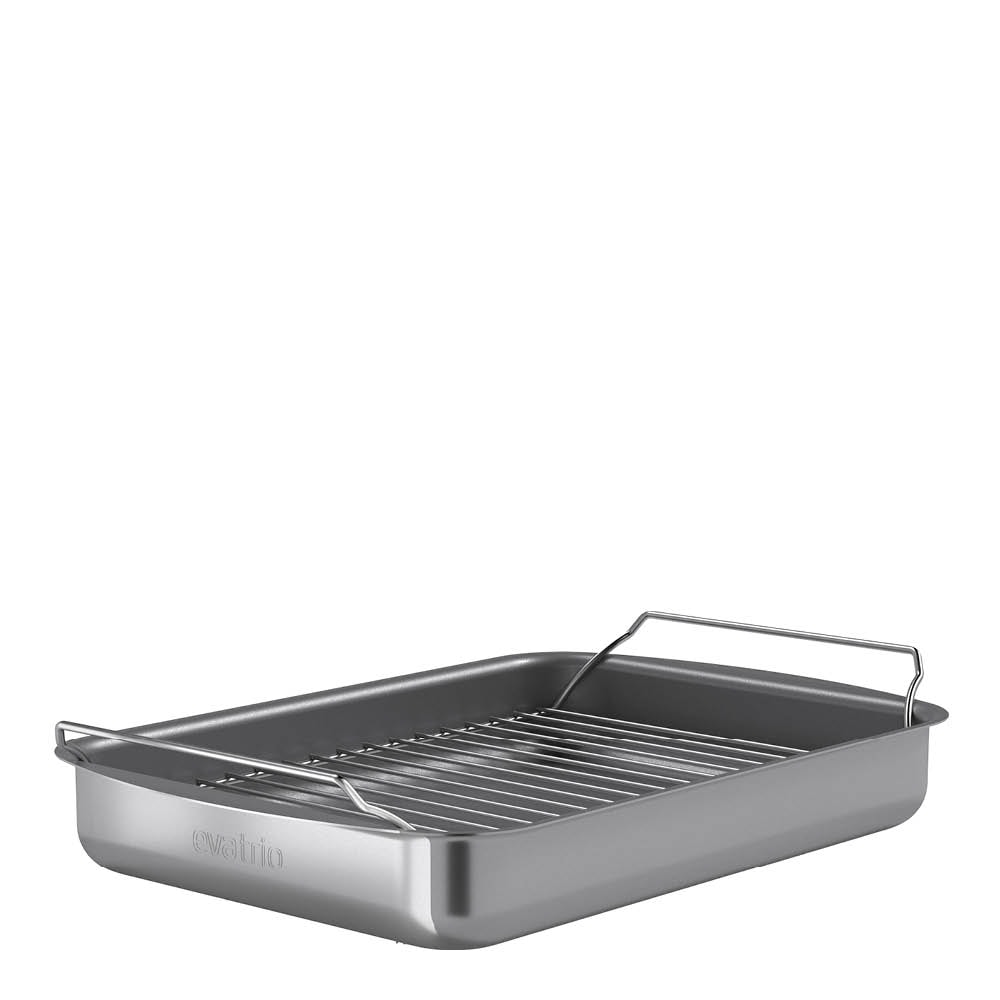 Professional Långpanna med galler 35x25 cm Grå