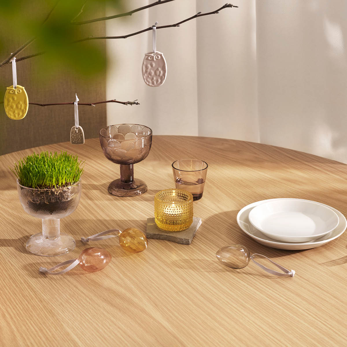 Kastehelmi Ljuslykta 6,4 cm Citrongul