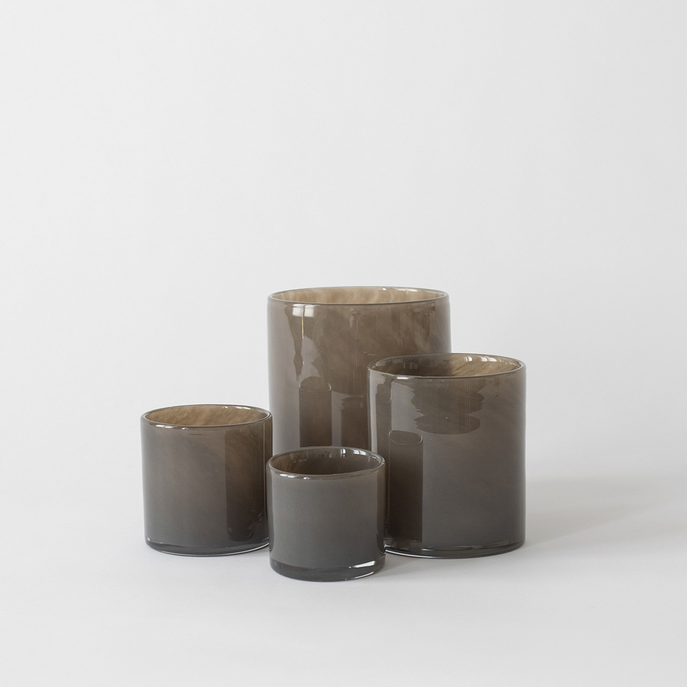 Lyric ljuslykta 15x18 cm Taupe