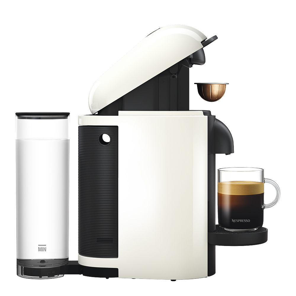 Nespresso VertuoPlus Round Top Kaffemaskin Vit