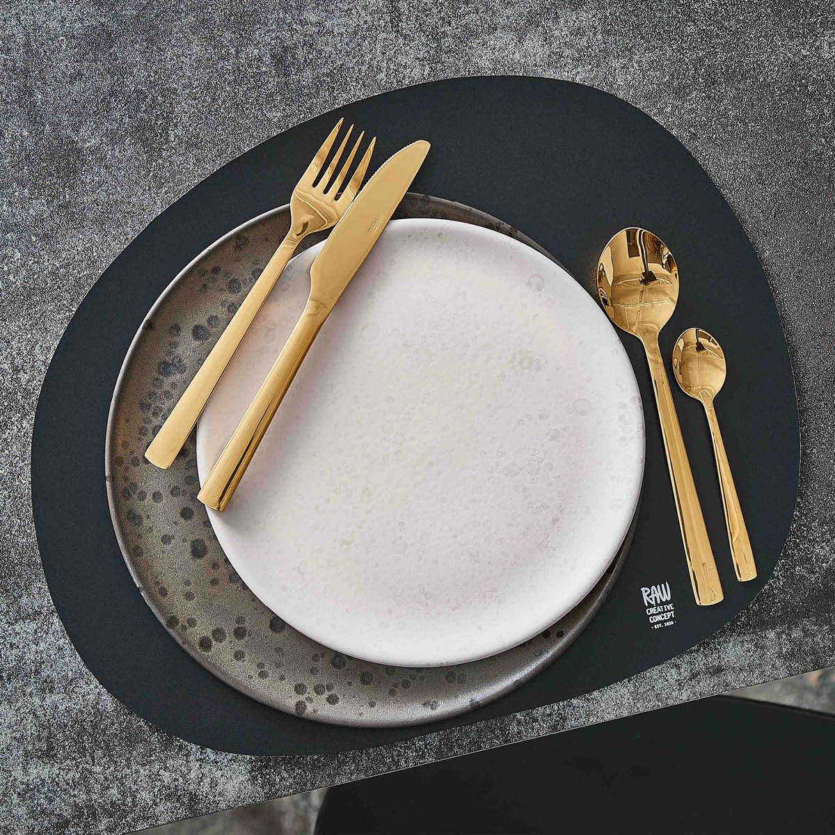 RAW Organic Bordsunderlägg Silikon 6-pack Svart