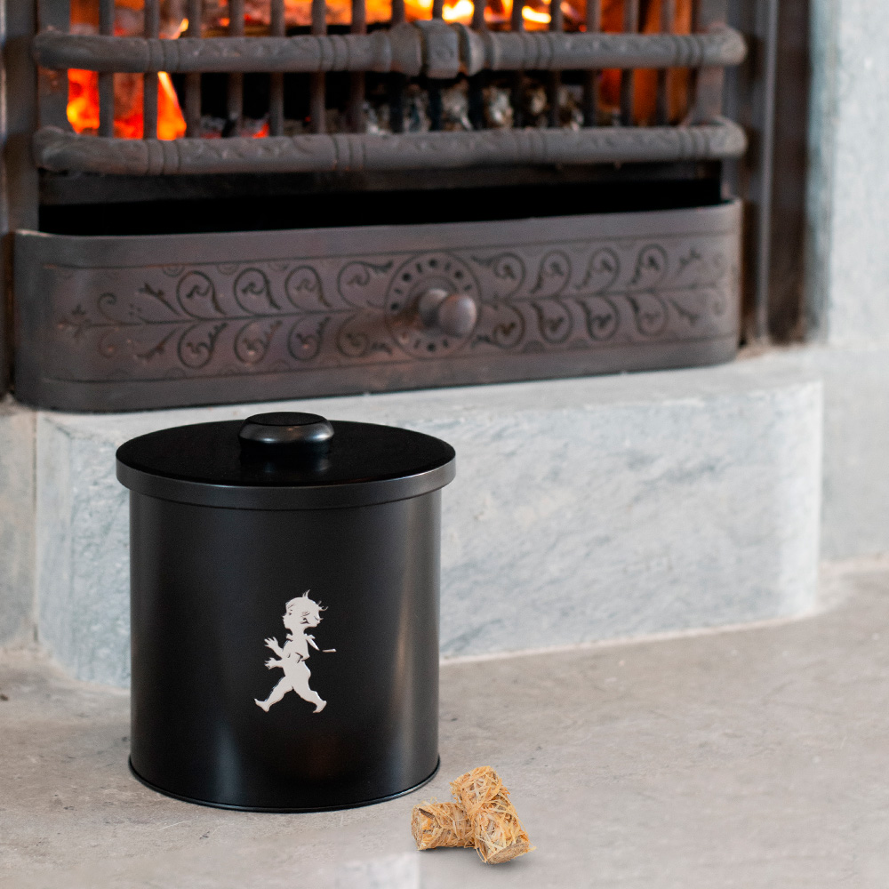 Förvaringsburk Rund Svart