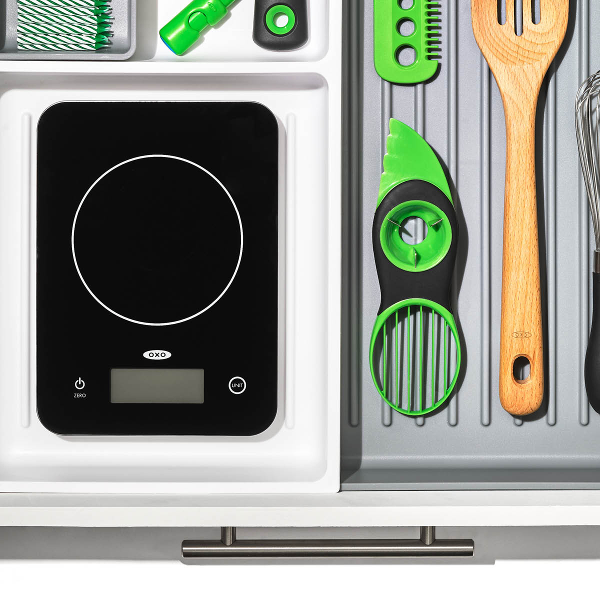 Köksvåg glas 21,5 cm Svart