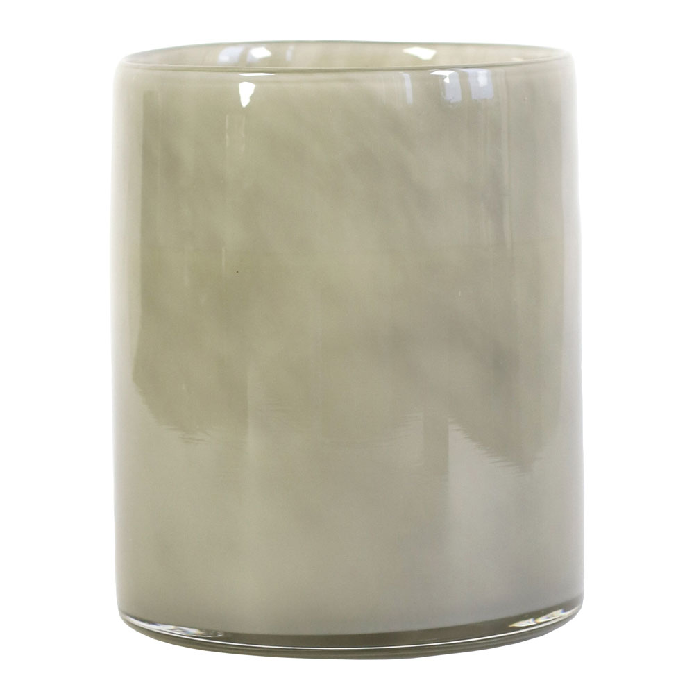 Lyric Ljuslykta Glas 15x18 cm Varm Grå