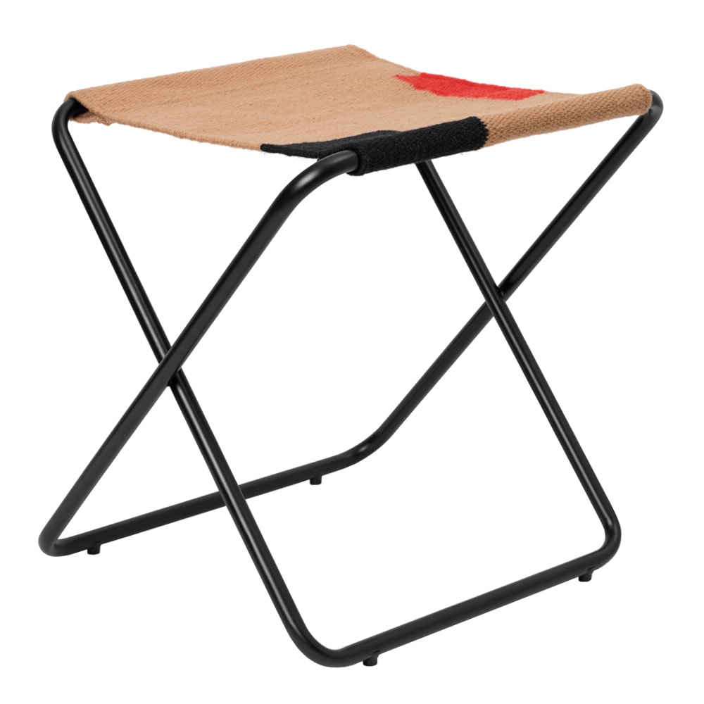 Dester Stool Hopfällbar Pall Svart med Block