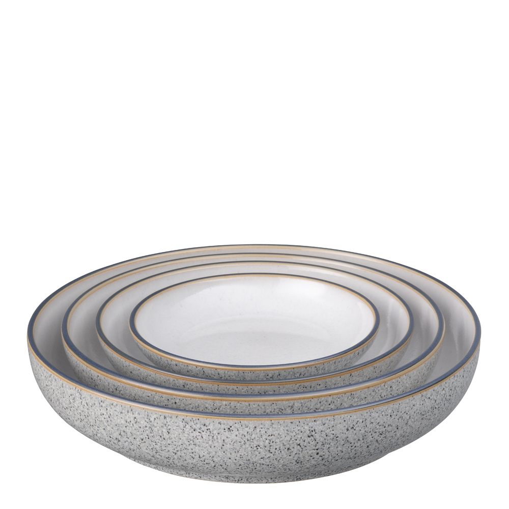 Studio Serveringsskål 4-pack Grå-Vit