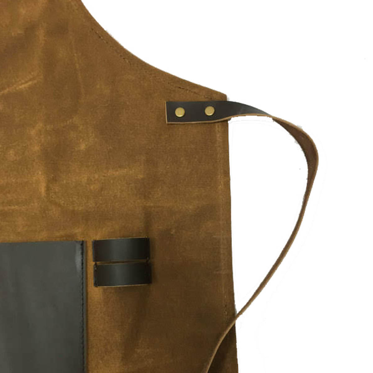 Förkläde Vaxad Bomull Brun