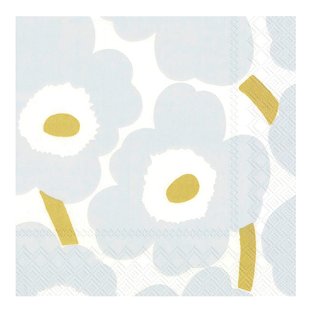 Servett Unikko 33x33 cm Vit/Silver