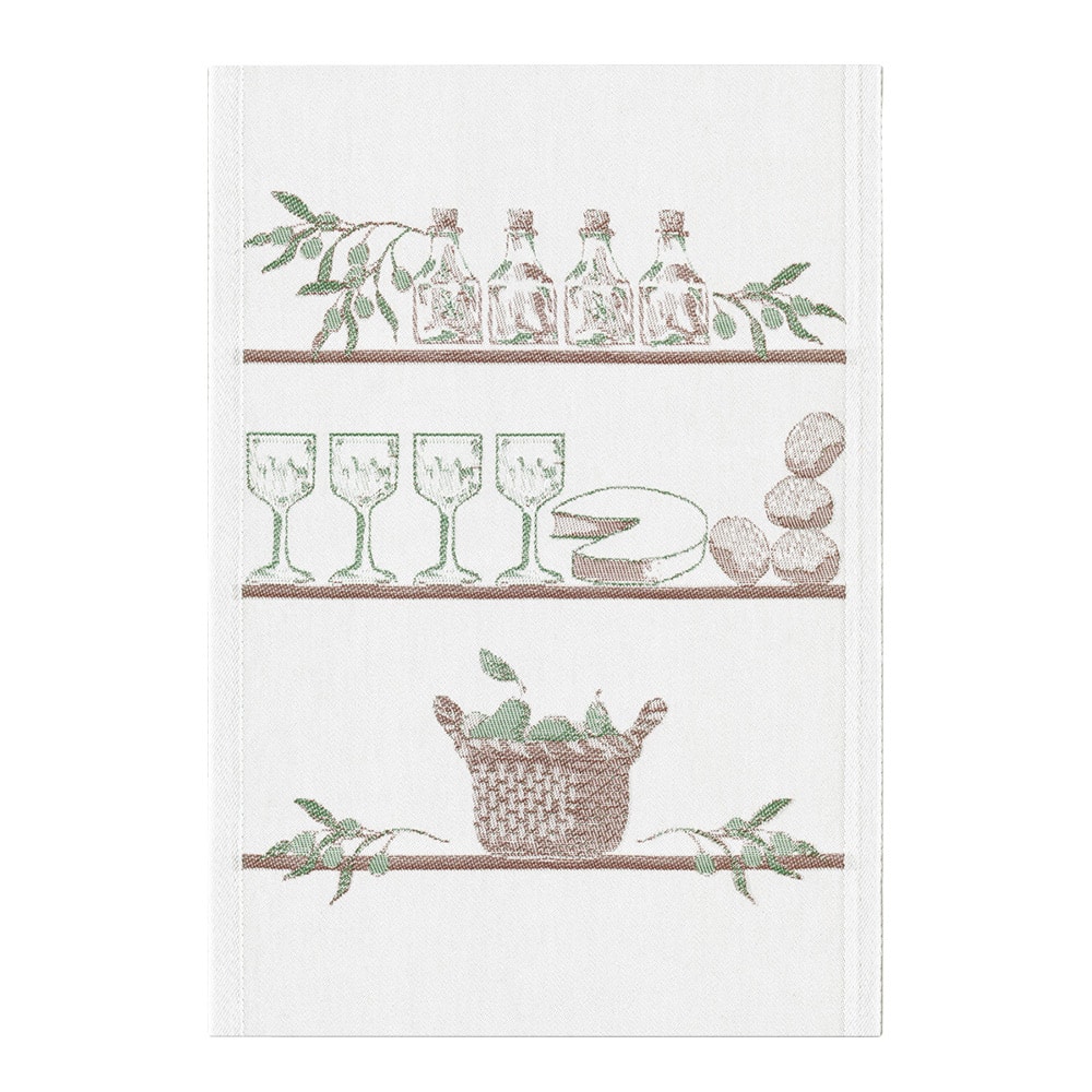 Kökshandduk Olivfest 35x50 cm Grå