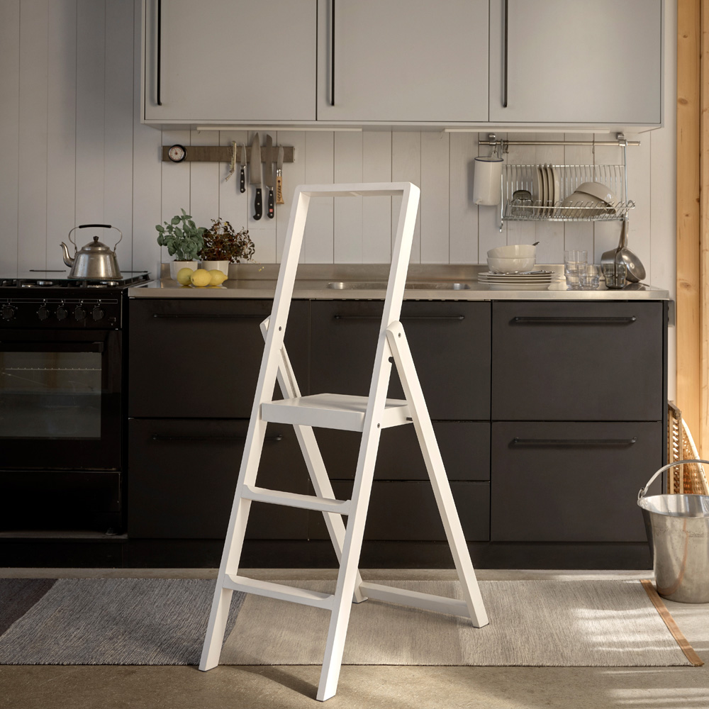 Step Stege 45x132 cm Mattlackad vit