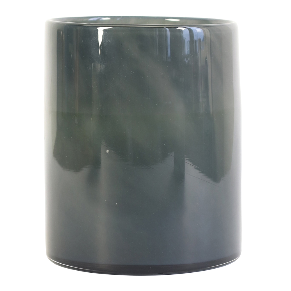 Lyric Ljuslykta Glas 15x18 cm Mörk Grå