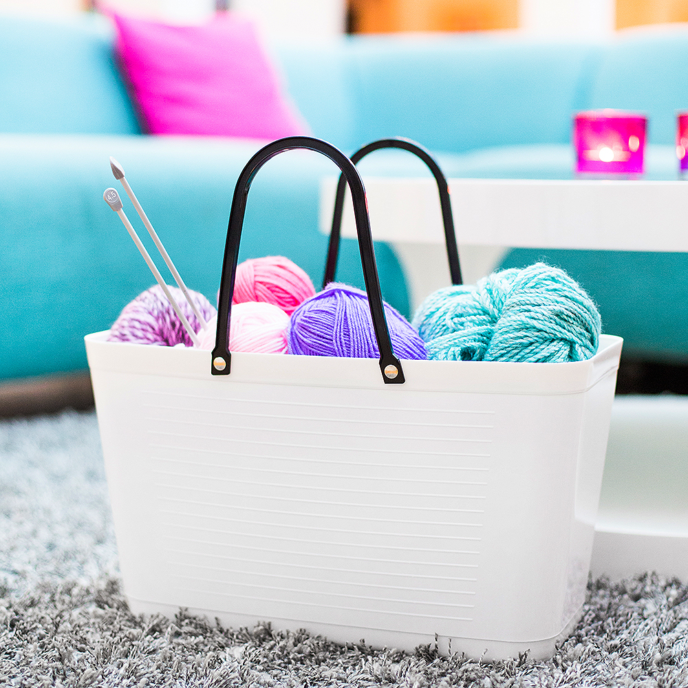 Väska Plast Stor Vit